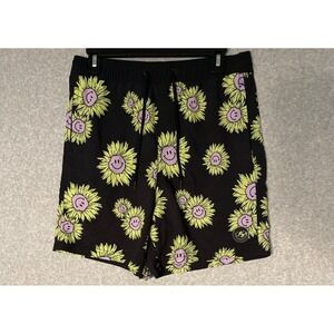 Neff Board Shorts Mens‎ Medium Sunflower Smiley Face 29x5.5